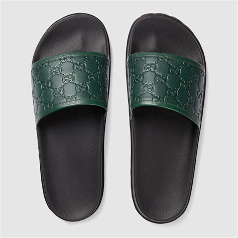 gucci silicone slides|Gucci slides for men.